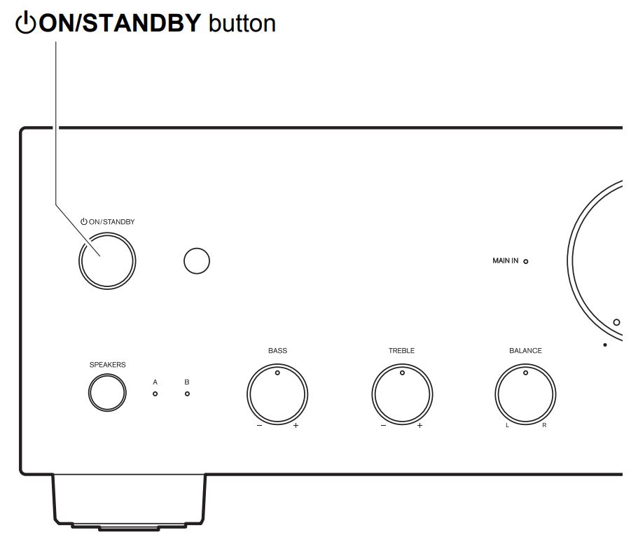 A-9150 - Turning On/Off the Integrated Amplifier – Onkyo Product Support