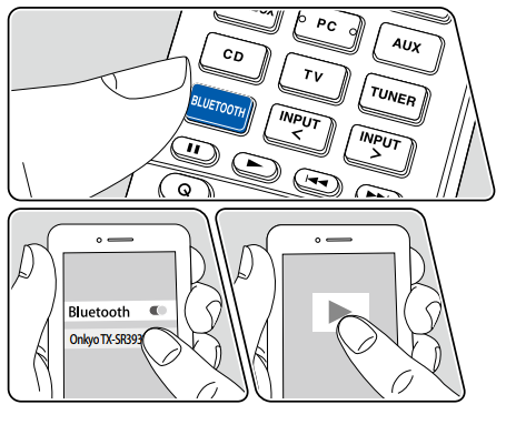 TX-SR393 - Bluetooth Connection – Onkyo Product Support